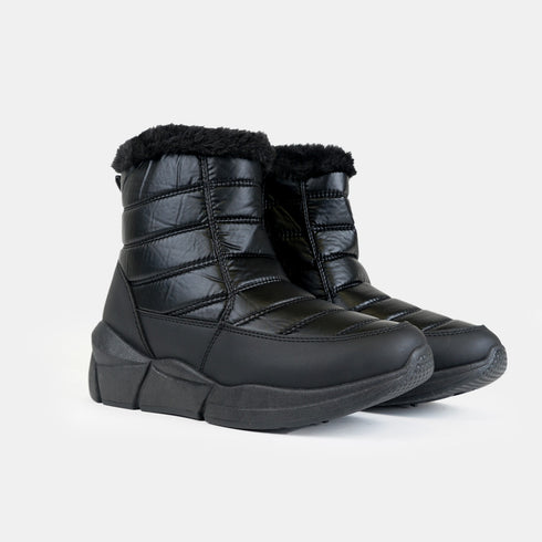 Botas para la nieve de nylon negro Noemi