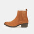 Botines mujer de serraje camel Abby