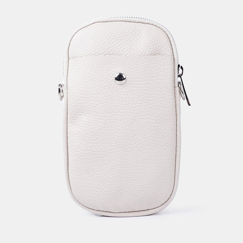 Bolsos para móvil de piel beige Cintia