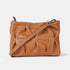 Bolso de bandolera de piel arrugada marrón Cecilia S