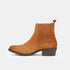 Botines mujer de serraje camel Abby