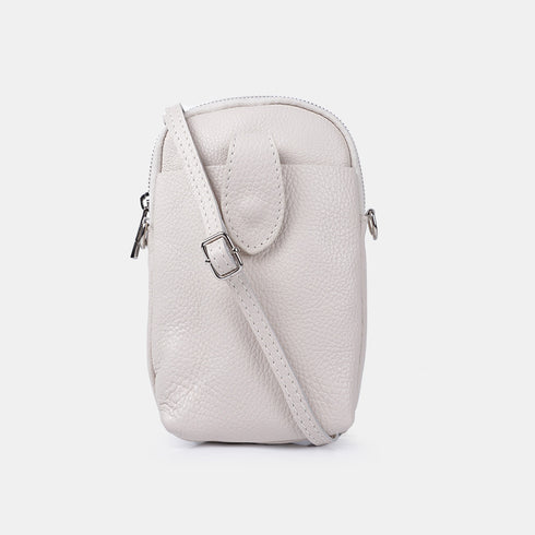 Bolsos para móvil de piel beige Cintia