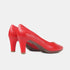Zapatos de tacón 6.5cm de piel rojo Tania