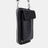 Bolso de móvil y cartera de piel negro Cira
