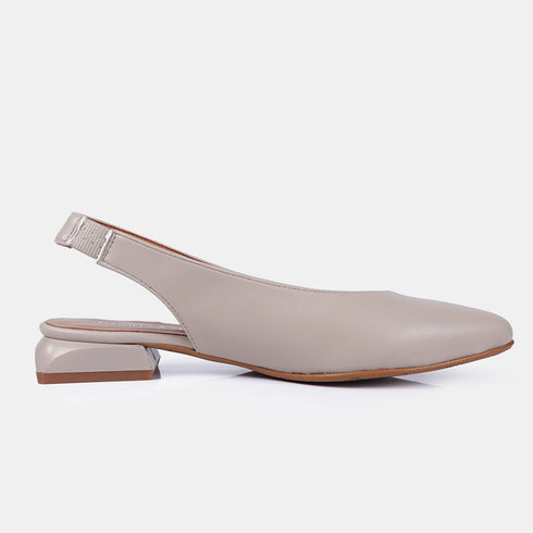 Zapatos planos de piel para mujer beige Beatriz