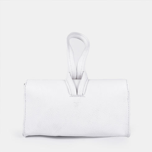 Bolso de mano y bandolera de piel para mujer blanco Mónica