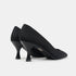 Zapato con tacón de licra negro Meryl