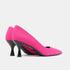 Zapato con tacón de licra fucsia Meryl
