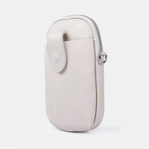 Bolsos para móvil de piel beige Cintia