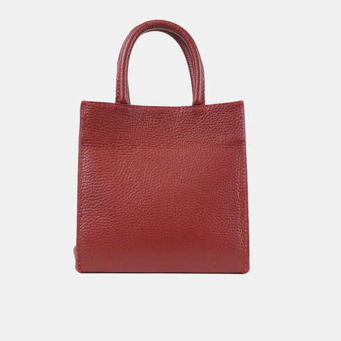 Bolso bandolera de piel pequeño mujer rojo Carmen