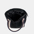 Bolso tote de piel serraje para mujer negro Sarah