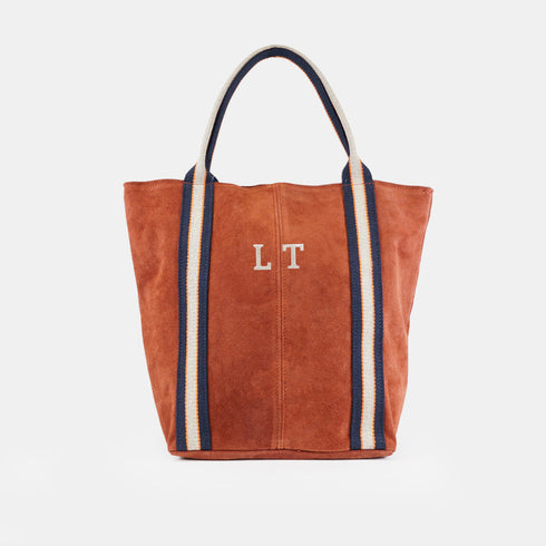 Bolso tote de piel serraje para mujer negro Sarah