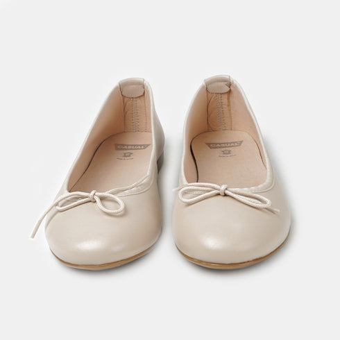 Bailarinas de piel mujer beige Lois
