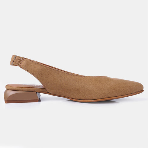 Zapatos planos de piel para mujer marrón Beatriz