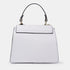 Bolso de con cadena para mujer con asa de mano con solapa blanco Claudia