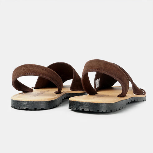 Menorquinas de piel para mujer marrón serraje Adara