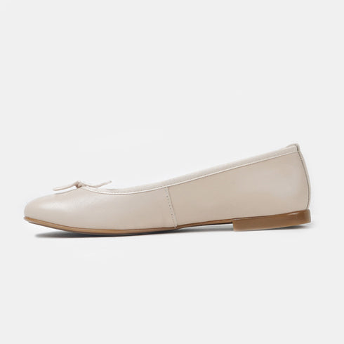 Bailarinas de piel mujer beige Lois