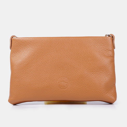 Bolso de mano y bandolera de piel para mujer marrón Ariadna