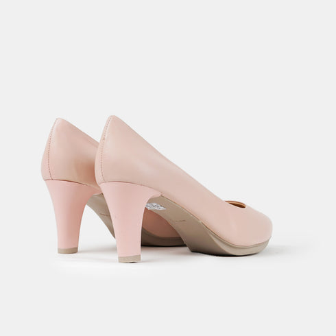 Zapatos de tacón 6.5cm de piel nude Tania