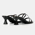 Sandalias con tiras tacón negro Penélope
