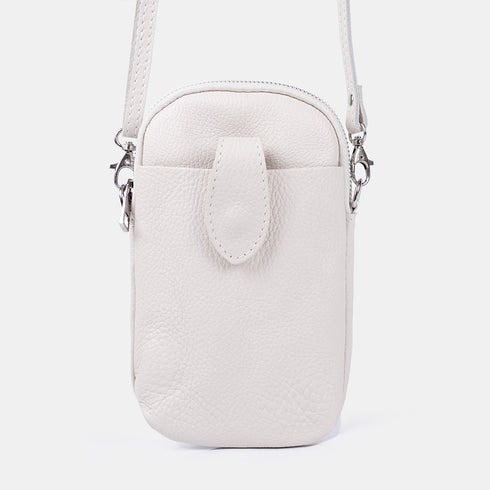 Bolsos para móvil de piel beige Cintia