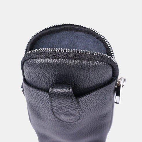 Bolsos para móvil de piel negro Cintia