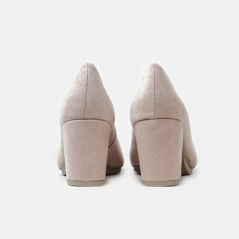 Zapatos de tacón de piel nude Tabata