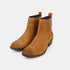 Botines mujer de serraje camel Abby