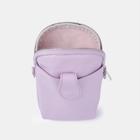 Bolsos para de móvil de piel morado Cintia