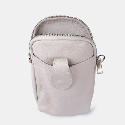 Bolsos para móvil de piel beige Cintia