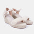 Sandalias con cuña de yute beige Casandra