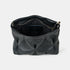 Bolso de bandolera de piel arrugada negro Cecilia S