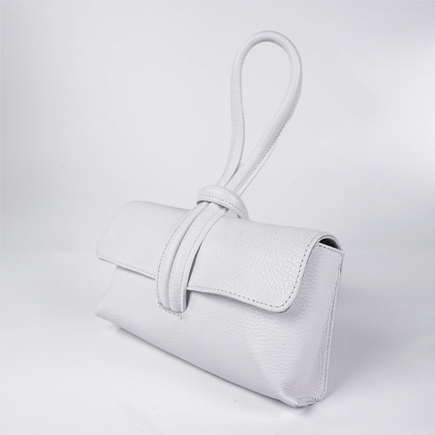 Bolso de mano y bandolera de piel para mujer blanco Mónica