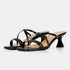 Sandalias con tiras tacón negro Penélope