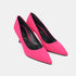 Zapato con tacón de licra fucsia Meryl
