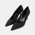 Zapato con tacón de licra negro Meryl