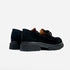 Mocasines de piel con plataforma negro Abril