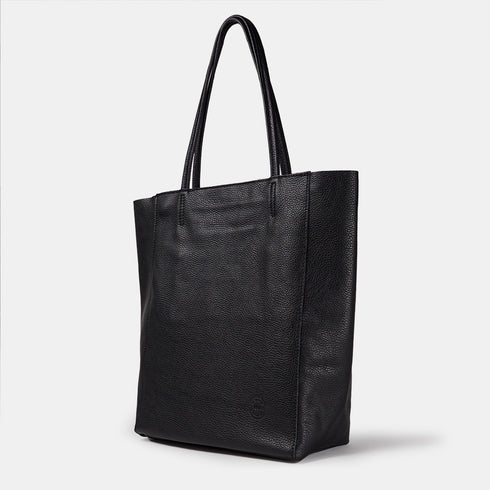 Bolso shopper para mujer de piel para personalizar negro Amy