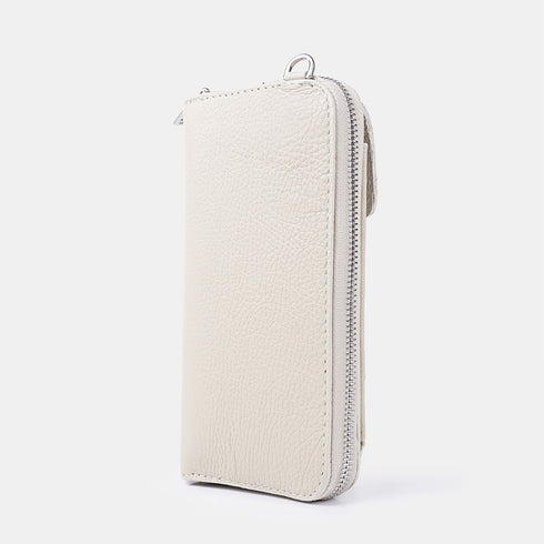 Bolsos para móvil y cartera de piel beige Cira