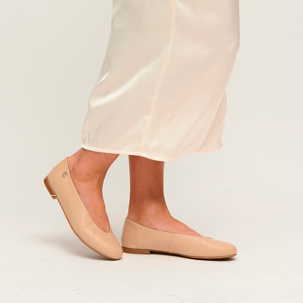 Beige Comprar Manoletinas Mujer Bailarinas De Piel Mujer Cristin Beige
