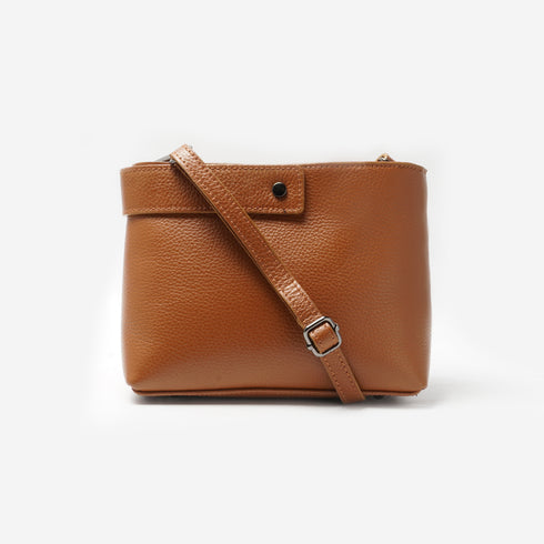 Bolso de Piel Marrón bandolera de mujer Lauren