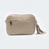 Bolso de Piel bandolera cuadrado khaki con pompón de mujer Cristin