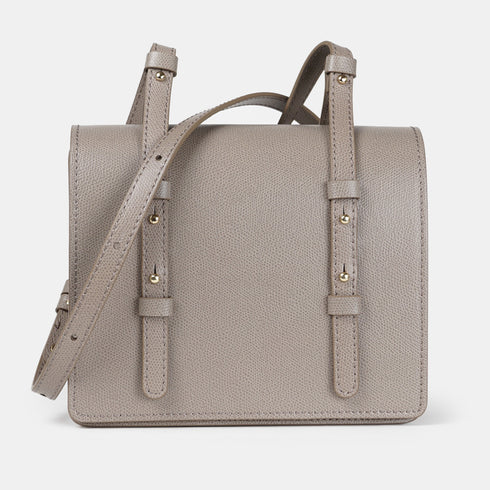 Bolso bandolera de piel para mujer khaki Ainara