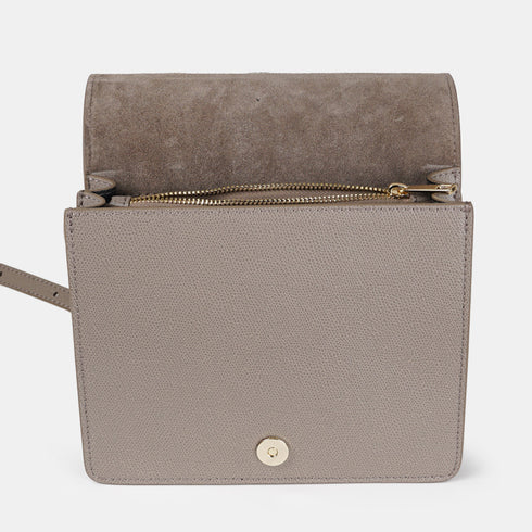 Bolso bandolera de piel para mujer khaki Ainara