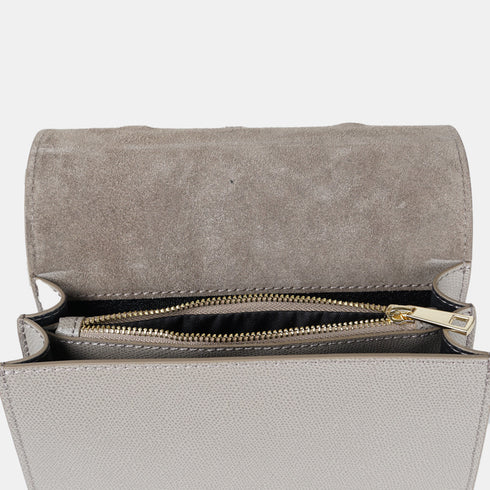 Bolso bandolera de piel para mujer khaki Ainara