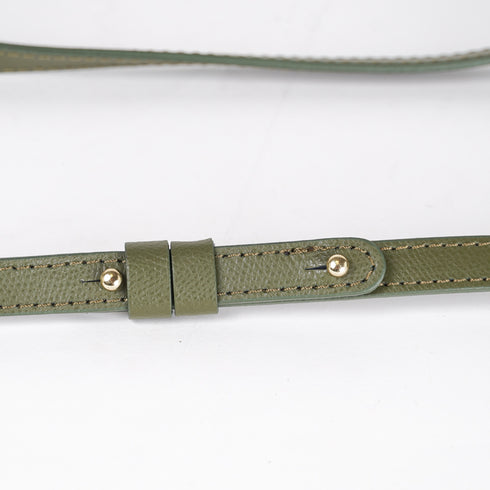 Bolso bandolera de piel para mujer verde Ainara