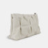 Bolso de bandolera de piel arrugada beige Cecilia M