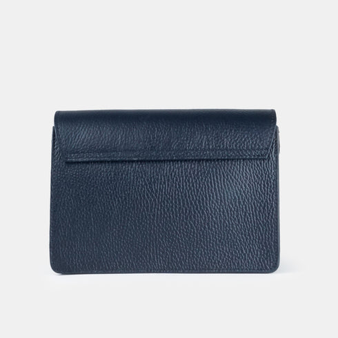 Bolso bandolera de piel para mujer azul oscuro marino Adina