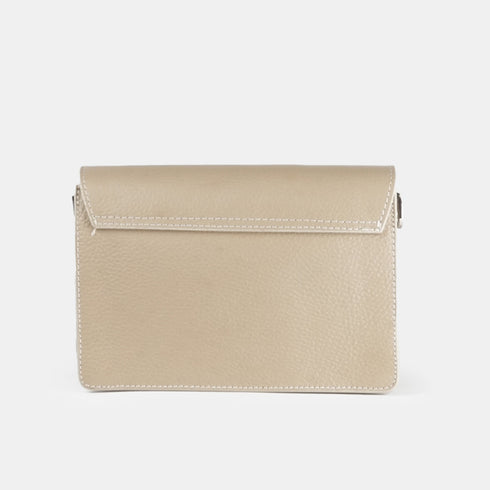Bolso bandolera de piel para mujer khaki Adina