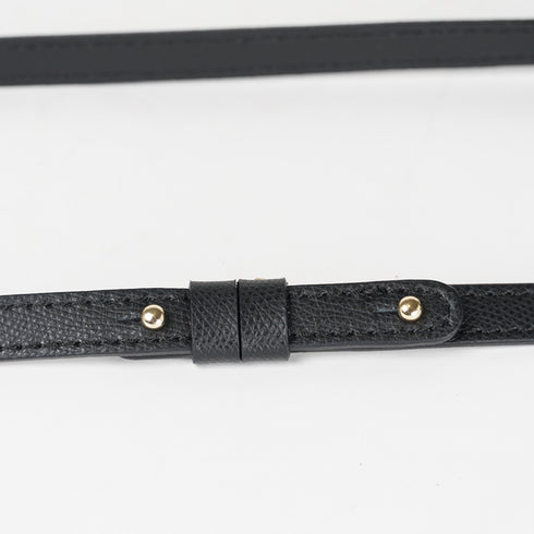 Bolso bandolera de piel para mujer negro Ainara